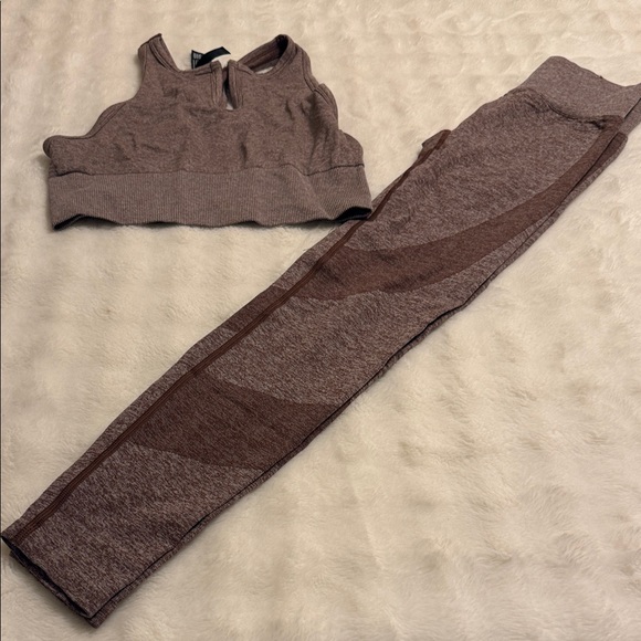 Victoria Secret PINK Active Cocoa Brown Fitness Set - Picture 11 of 13